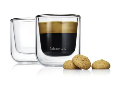 Set Espressokopjes,2Glazen,Thermoglas,80Ml Per Kopje