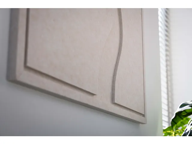 Acoustic Art FLOW Large 120x80cm Beige Akoestisch kunstwerk Organisch