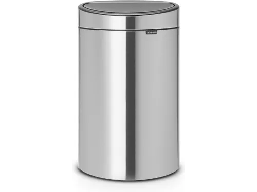 Touch Bin New Recycle Afvalbak 23+10 Liter Mat Staal