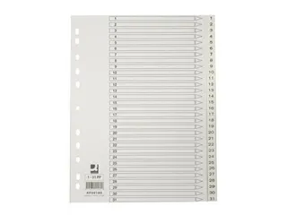 Tabbladen PP Set 1-31 Met Indexblad A4 11-Gaats Wit Personaliseerbaar - 3