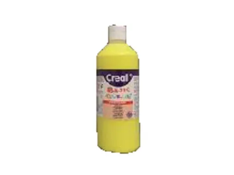 Plakkaatverf Creall basic geel 500ml