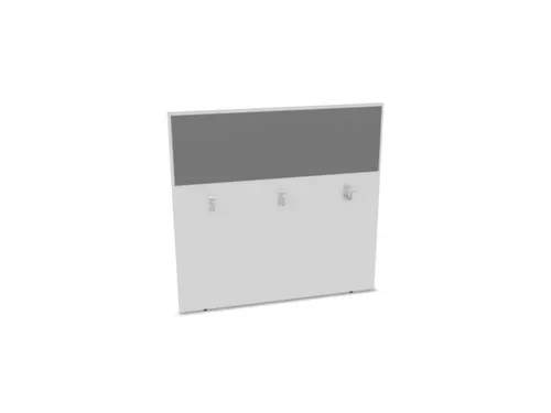 baliepaneel,v. bureau,aanbouw achter,B 1200mm,Bl-wit,BN8078-grijs