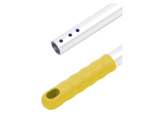 Steel aluminium Ø 23.5mm 140cm grip geel 3 gaten 25 Stuks