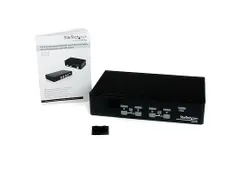 4-poort Professionele VGA USB KVM-Switch met Hub