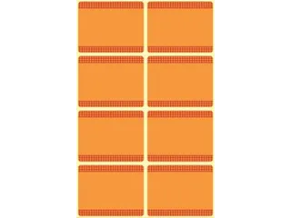 Avery Zweckform Diepvriesetiketten in blister oranje 40 etiketten - 2