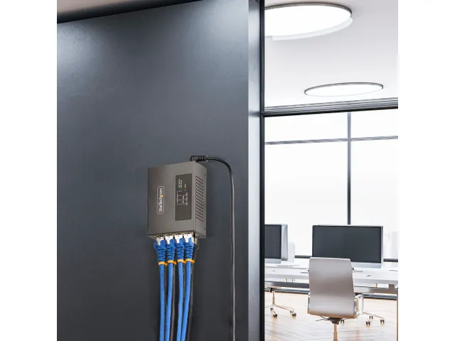 4-poorts Multi-Gigabit PoE++ injector 5G/2.5G/1G Ethernet PoE injector