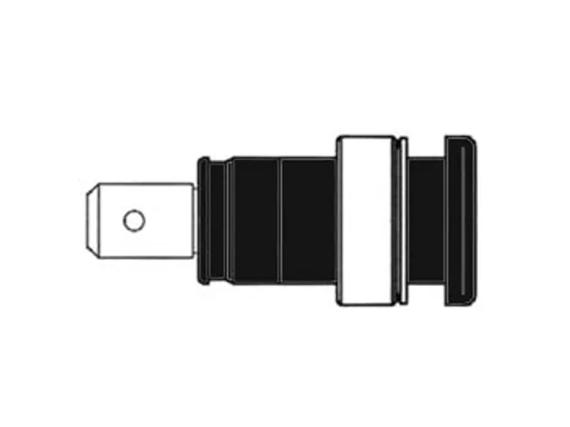 Geisoleerde Inbouwbus 4mm, Aanraakveilig / Zwart (SEB 2620-F6,3)