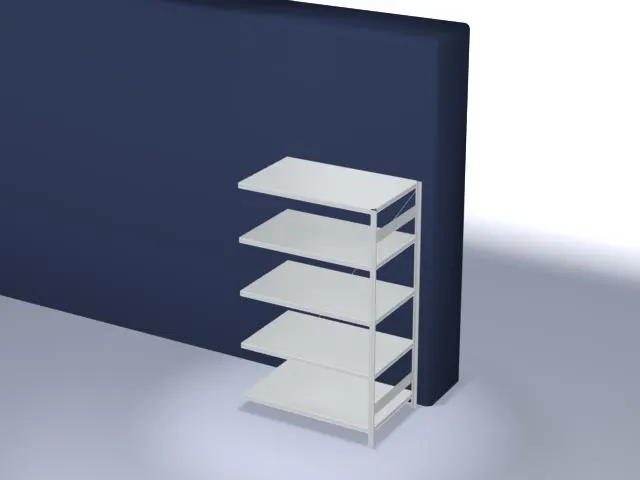 systeemstelling,aanbouwveld,HxBxD 2000x1310x835mm,vakl. 190kg