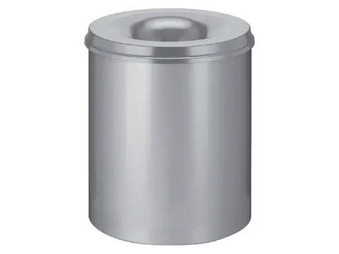 Papierbak met Vlamdover 80 Liter Ø465mm Grijs