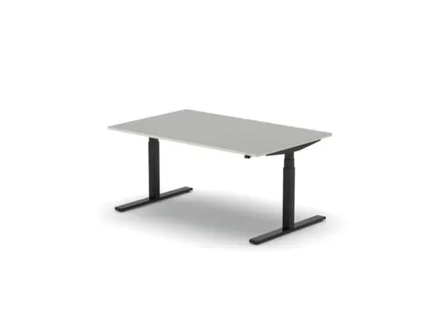 Elektrisch ihv bureau HxBxD 640-1300x1600x1000mm blad grijs