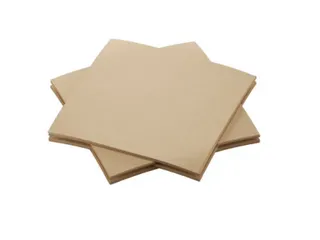 Servet 20x20cm BIO Dunisoft 1/4 vouw bruin 2880 stuks - 1