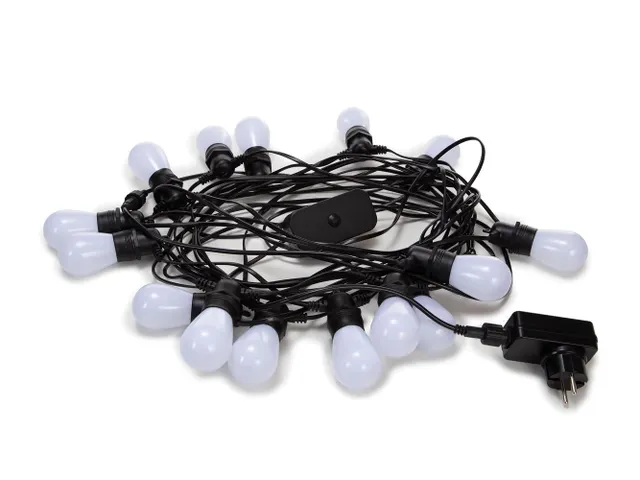 Tuya LED - 15m - 15 Lampes Multicolores - càble Noir - Smart