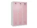 locker voor scheiding van kleding,HxBxD 1850x1200x500mm,3vak