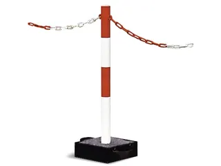 Kettingstaander Mobiel Staalbuis Hxø 1000X60Mm Met Handgreep - 2