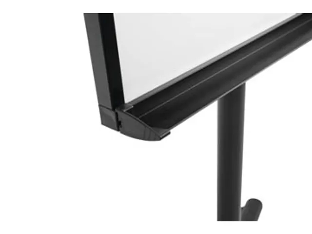 Flipchart Magnetisch Met 5 Wielen 100x70cm Zwart