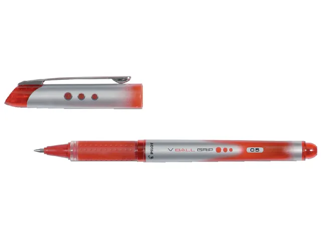 Rollerpen Pilot V-Ball Grip 05 VBG-5 Fijne punt Rood 0.5mm