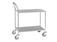 Serveerwagen,Draagverm. 200Kg,2Etage(S),Houten Legbordetage