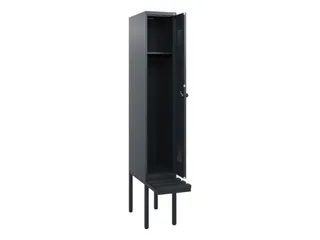 locker met bank,HxBxD 1950x300x815mm,1vak,vak B 300mm,draaigrendel - 1