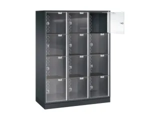 grootvolume-lockersysteem,HxBxD 1750x1220x500mm,3x4vakken,cil.-slot - 1