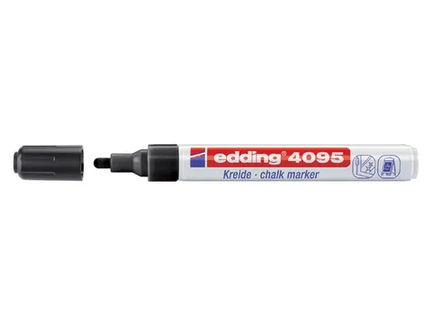 Krijtstift edding 4095 rond zwart 2-3mm