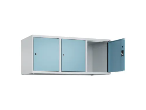 opzetkast,v. locker,3vak.,vak B 400mm,HxBxD 500x1200x500mm