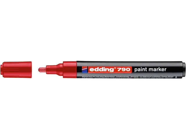 Paintmarker edding 790 op alcoholbasis 2-3mm rood