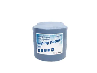 Poetspapier Cleaninq industrie 2-laags 26cmx380m Blauw 2 rollen - 1