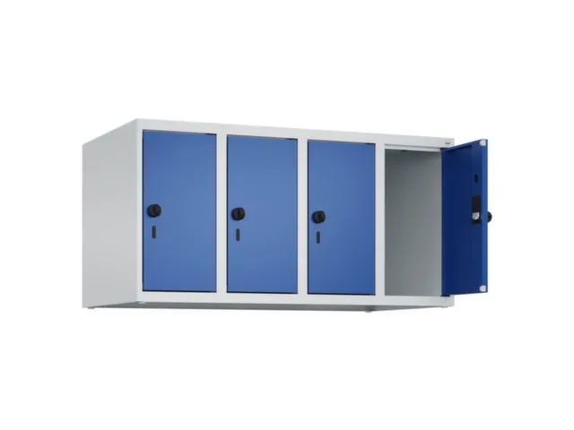 opzetkast,v. locker,4vak.,vak B 250mm,HxBxD 500x1000x500mm,vleugeldeur