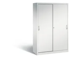 schuifdeurkast,HxBxD 1950x1200x500mm,romp RAL7035,front RAL7035