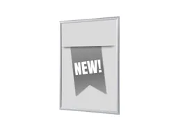 Kliklijst A1 complete set met print "NEW" Grijs