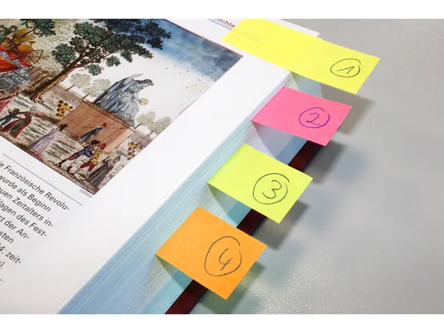 Info Page Marker Papier brillant 15x50mm 5 couleurs