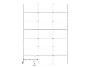 Q-Connect Multi-purpose etiketten A4 63,5x38,1mm Wit 2100 stuks - 2