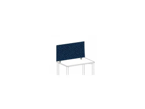 Bureauwand H X B X D 600x1800x 41mm Geluiddempend Blauw