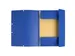 Elastomap 3 kleppen "Scotten" glanskarton 400gm² A4 Blauw