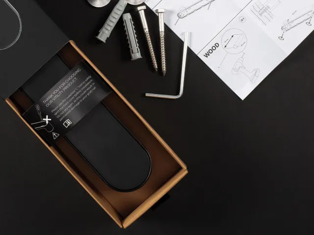 Barre d'appui ID noir anthracite 35cm