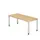 In hoogte verstelbaar bureau,HxBxD 680-760x1800x800mm,blad esdoorn