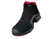 Uvex 8517.2 hoge S3 veiligheidsschoenen, SRC, ESD, zwart/rood, maat 40