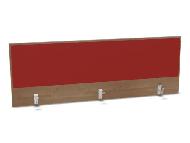opzetpaneel,v. bureau,aanbouw achter,B 1600mm,NT-cherry,BN4011-rood
