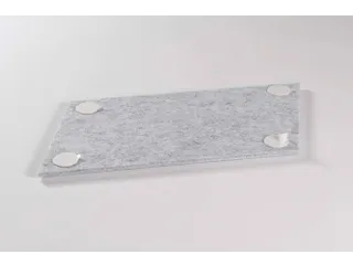 Akoestische PET-vilt Parallellogram tegels lichtgrijs 30x25cm 22 stuks - 4