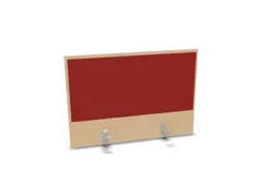 opzetpaneel,v. bureau,aanbouw achter,B 800mm,NE-esdoorn,BN4011-rood