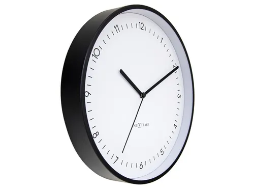 Wandklok NeXtime Berlin 30cm wit aluminium