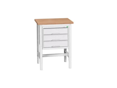 werkbank,HxBxD 780-930x700x600mm,multiplexblad,4voeten