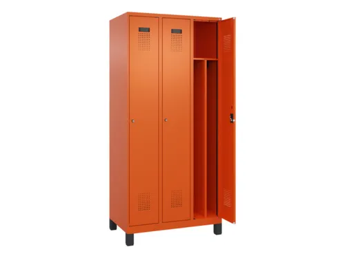 locker voor scheiding van kleding,HxBxD 1950x900x500mm,3vak