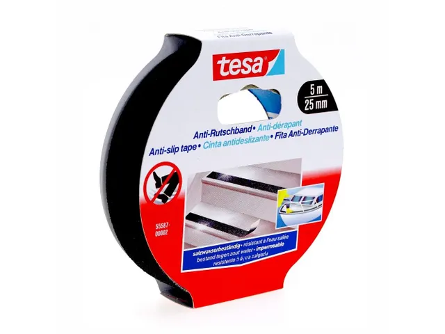 Antisliptape Tesa 55587 25mmx5m zwart