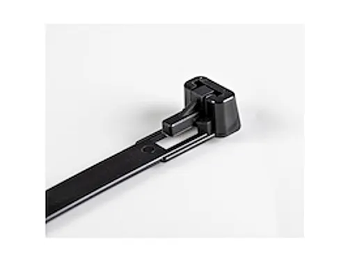 25cm Herbruikbare Kabelbinders zwart nylon 100 stuks