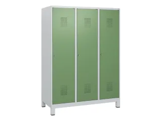 schoollocker,HxBxD 1630x1200x500mm,3vak,vak B 400mm,cil.-slot,voeten - 2