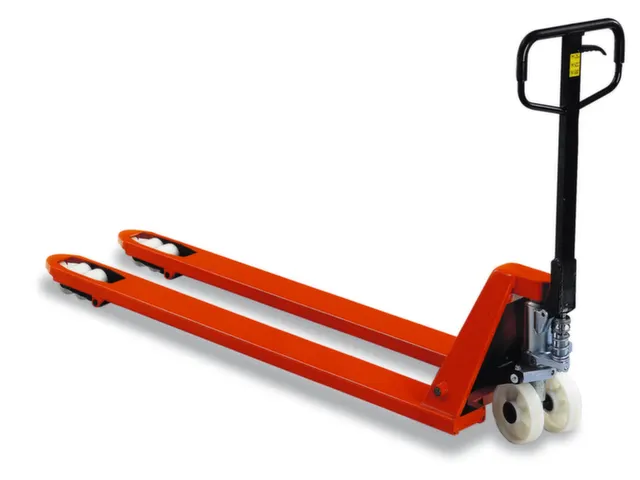 Palletwagen 2.5t Zwenk/vorkwielen Nylon Dubbelvoudig Vorklengte 1150mm