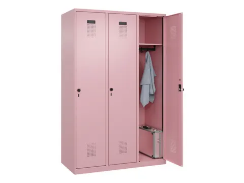 locker,HxBxD 1850x1200x500mm,3vak,vak B 400mm,draaigrendel