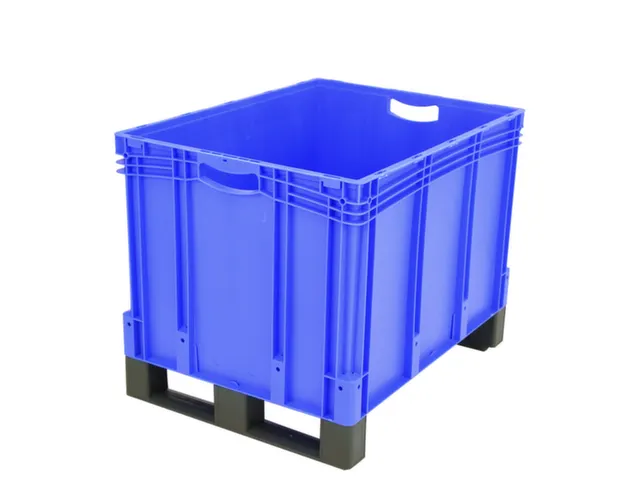 Euronorm Stapelkrat Pp 520x800x600mm 211l Dubbele Bodem Sledepoten