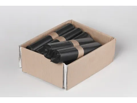 vuilniszak,60l,kunststof,dikte 50 µm,LxB 800x600mm,zwart